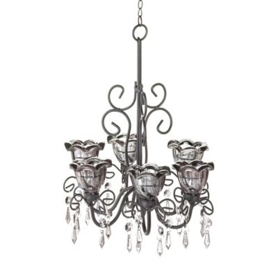 Design Imports Midnight Elegance Chandelier, 13.5 in. x 12.12 in. x 14 in., 5.7 lb.