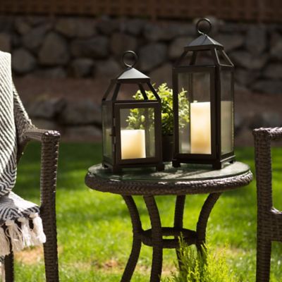 Image showing  Medium Lean and Sleek Candle Lantern, 5.5 in. x 5.25 in. x 15.5 in.