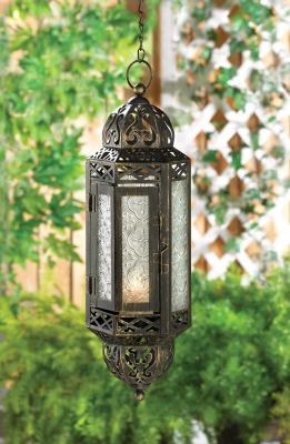 Image showing  Victorian Hanging Candle Lantern