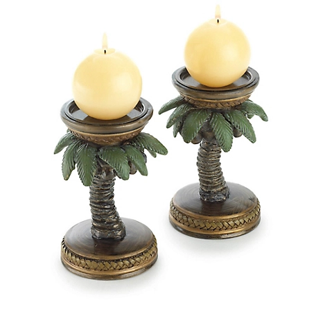 Design Imports Coconut Tree Candle Holder, 4505976V