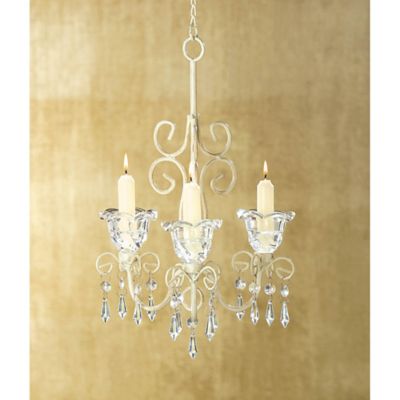 Image showing  Shabby Elegance Scrollwork Chandelier, 9.25 in. x 9.25 in. x 24.75 in.