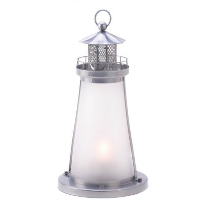 Zingz & Thingz Lookout Lighthouse Candle Lamp, 5 In. X 5 In. X 10 In.