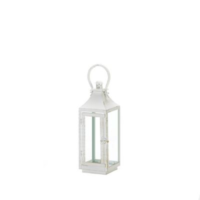 Design Imports Traditional White Lantern