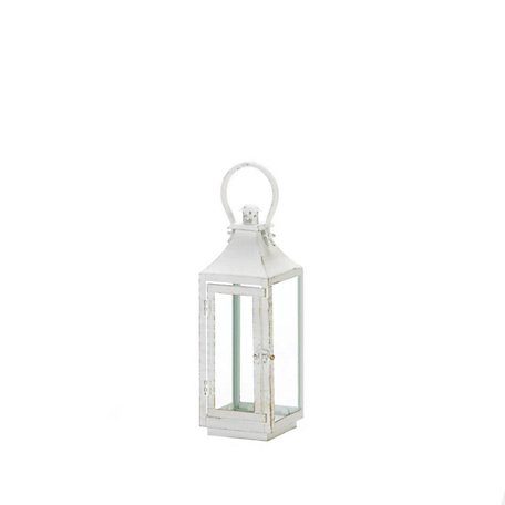 Design Imports Traditional White Lantern