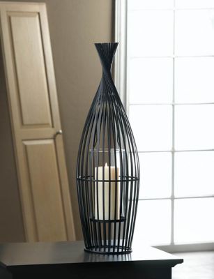 Image showing  Large Wire Vase Candle Holder