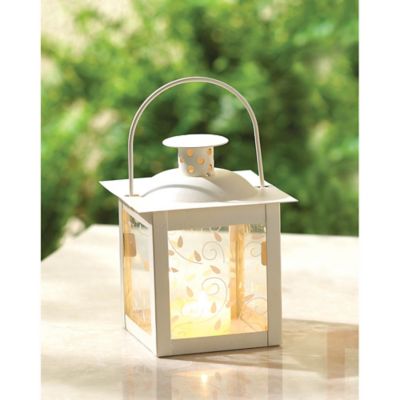 Image showing  Small White Lantern, 4 in. x 4 in. x 4.75 in.