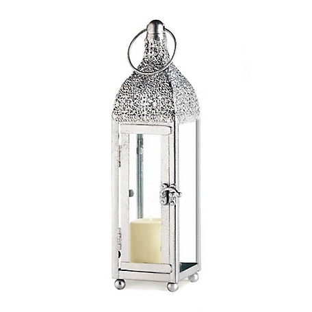 Design Imports Ornate Candle Lantern, 3 in. x 3 in. x 11.75 in.