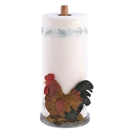 Design Imports Country Rooster Paper Towel Holder