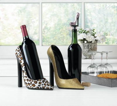 Image showing  Glitter Shoe Wine Bottle Stopper