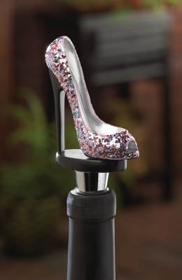 Image showing  Glitter Shoe Wine Bottle Stopper