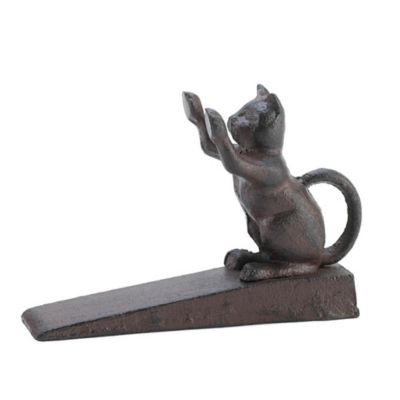 Design Imports Cat Scratching Door Stopper