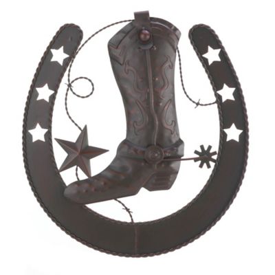 Zingz Home Boot Wall Decor, 14.25 in. x 14.25 in. x 15.75 in.