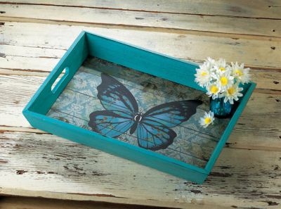 Image showing  Welcome Home Mirror Tray, 13 in. x 8.87 in. x 3 in., 2.6 lb.