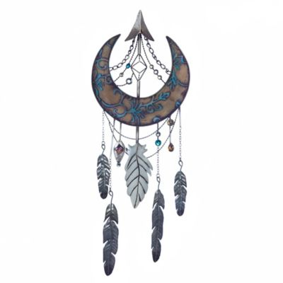Crescent Moon Boho Baby Dream Catcher Bedroom Decor for Kids Mobile Wall hanging 