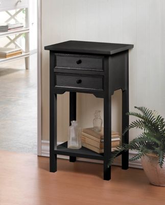 Image showing  Wooden Side Table, Black