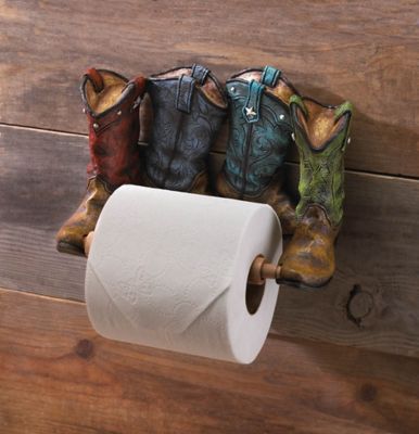 Zingz Thingz Cowboy Boots Toilet Paper Holder At Tractor Supply Co