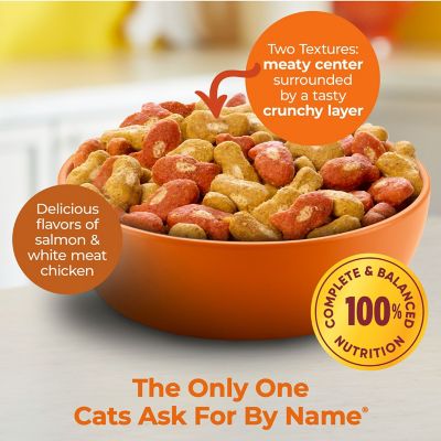 Image showing  Tender Centers Salmon & White Meat Chicken Flavors Dry Cat Food, 3 lb. Bag