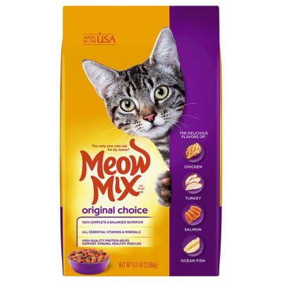 Meow Mix Original All Life Stages Chicken, Turkey, Ocean Fish and Salmon Recipe Dry Cat Food
