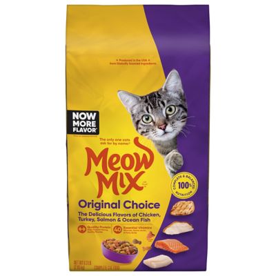 Meow Mix Original All Life Stages Chicken, Turkey, Ocean Fish and Salmon Recipe Dry Cat Food