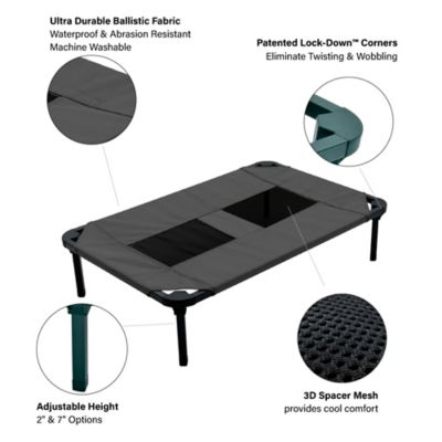 Image showing  Comfort Elevated Cot Pet Bed, Gray