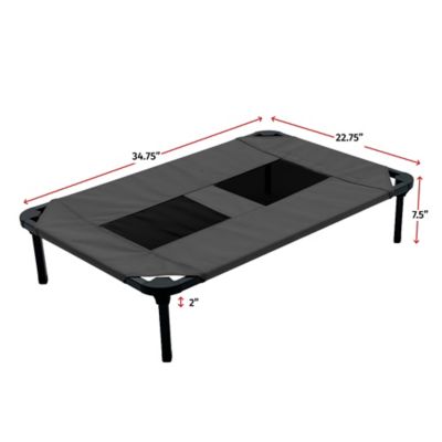 Image showing  Comfort Elevated Cot Pet Bed, Gray