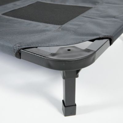 Image showing 7 th Lucky Dog Comfort Elevated Cot Pet Bed, Gray