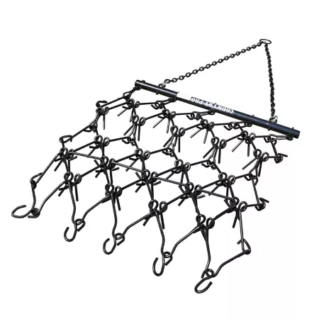 Country Pro 4 ft x 4 ft Heavy Duty Trailing Harrow High Carbon Steel Powder Coat Finish 4-3/4 in Heat Treated Steel Tips Drag Harrows