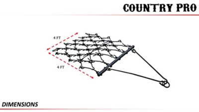Image showing  4 ft. x 4 ft. Heavy-Duty Drag Harrow, High-Carbon Steel, Powder Coat Finish, 4-3/4 in. Heat Treated Steel Spikes