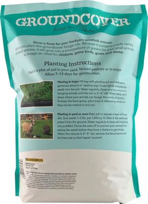 Image showing  3 lb. 3,000 sq. ft. Free Range Groundcover Forage Grass Seed Mixture