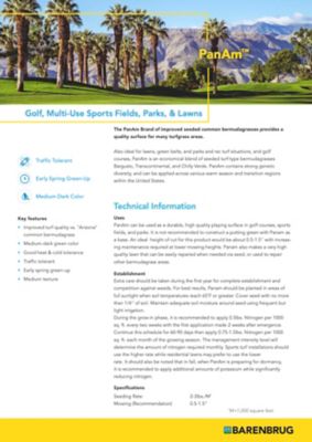 Image showing  25 lb. 25,000 sq. ft. PanAm Bermudagrass Grass Seed Blend