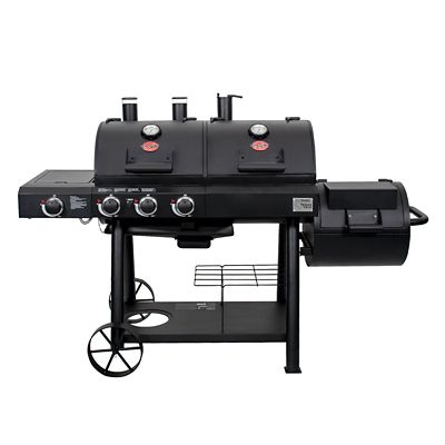 Char-Griller Charcoal/Gas 3-Burner Texas Trio Grill
