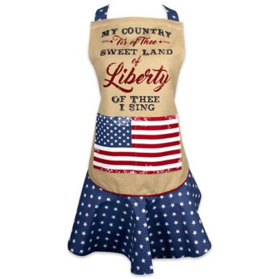 DII Sweet Liberty Ruffle Apron