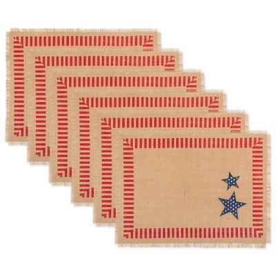 Zingz & Thingz 4th of July Jute Place Mats