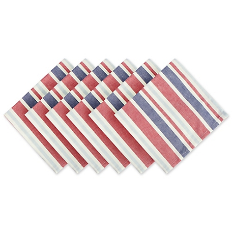 Zingz & Thingz Patriotic Striped Napkins