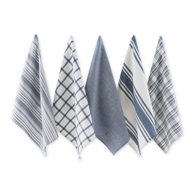 Image showing  Assorted Woven Dish Towel Set, 18 in. x 28 in., 5 pc.