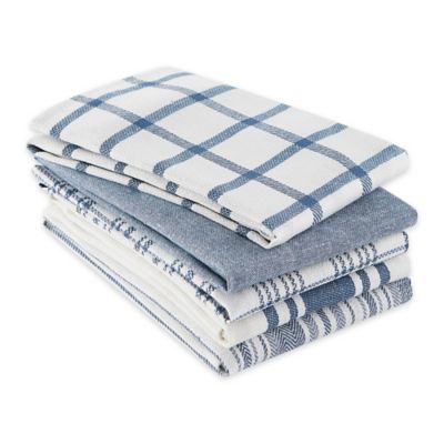 Image showing  Assorted Woven Dish Towel Set, 18 in. x 28 in., 5 pc.
