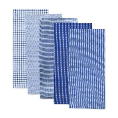 Image showing  Assorted Blue Dish Towel Set, 5 pc.