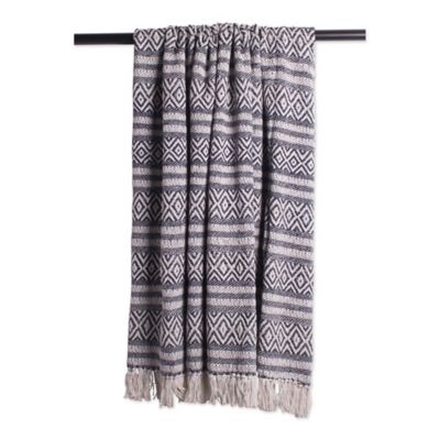 Image showing  Cotton Adobe Striped Throw Blanket, 50 in. x 60 in.
