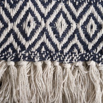 Image showing 6 th DII Cotton Adobe Striped Throw Blanket, 50 in. x 60 in.