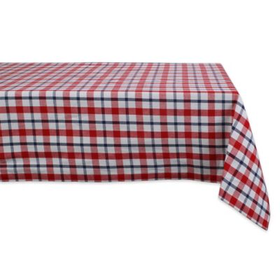 DII American Plaid Rectangle Tablecloth