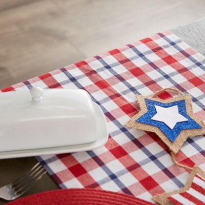 Image showing  American Plaid Table Runner