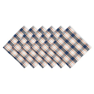 DII Autumn Farmhouse Plaid Napkins, 6 pc.