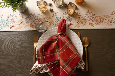 Image showing  Autumn Spice Plaid Napkins