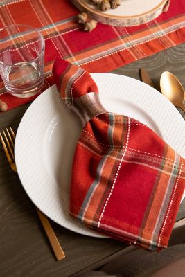 Image showing  Autumn Spice Plaid Napkins