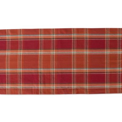 Image showing  Autumn Spice Plaid Table Runner