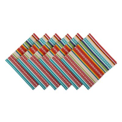 Zingz & Thingz Baja Stripe Napkins, 6 pc.