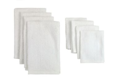 Zingz & Thingz Bar Mop Dish Towel and Dishcloth Set, 8 pc.