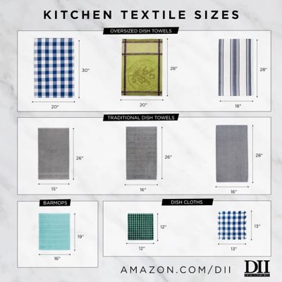 Zingz & Thingz Assorted Bar Mop Dish Towel and Dishcloth Set, 8 pc.