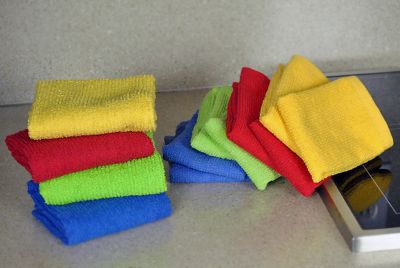 Image showing  Assorted Bar Mop Dish Towel and Dishcloth Set, 8 pc.