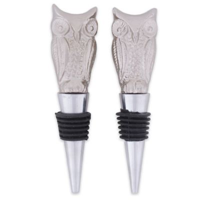 Zingz & Thingz Silver Owl Bottle Stopper